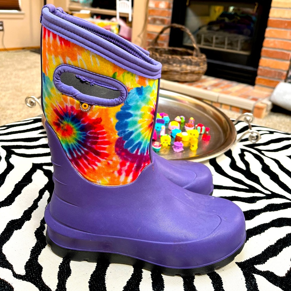 Bogs Neo Classic Tie Dye Kids Winter Boots
